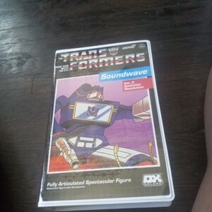 Transformers Super7 Soundwave Ultimates Deluxe Action Figure In VHS Box